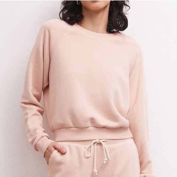 Z SUPPLY TABI CREW NECK SWEATSHIRT (M) & SHANE FLARE SWEATPANTS (XS) - Picture 1 of 4